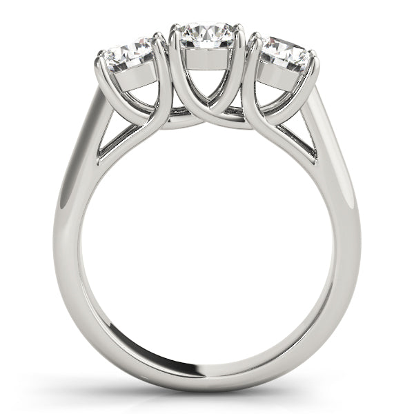 3-Stone Round Diamond Engagement Ring