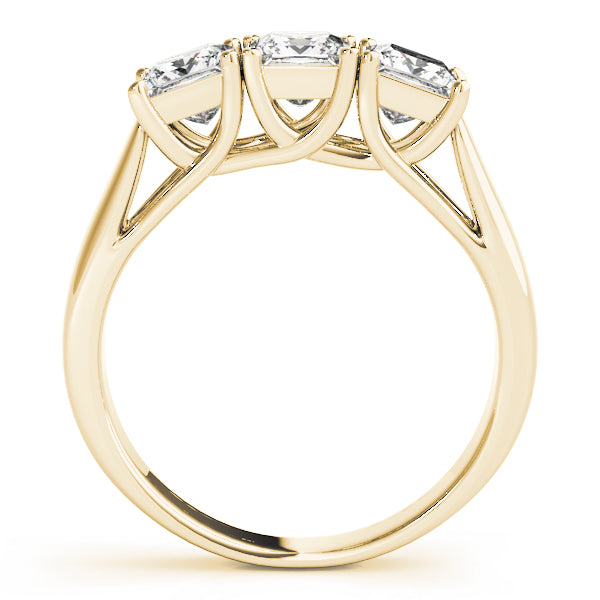 14K Yellow Gold Princess Diamond Engagement Ring