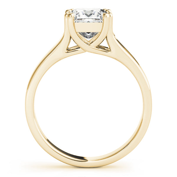 18K Yellow Gold Diamond Solitaire Engagement Ring
