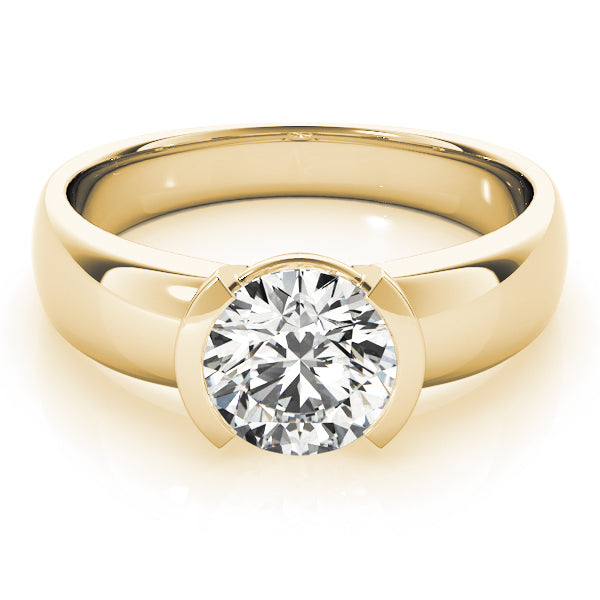 14K Yellow Gold 1ct Diamond Solitaire Engagement Ring