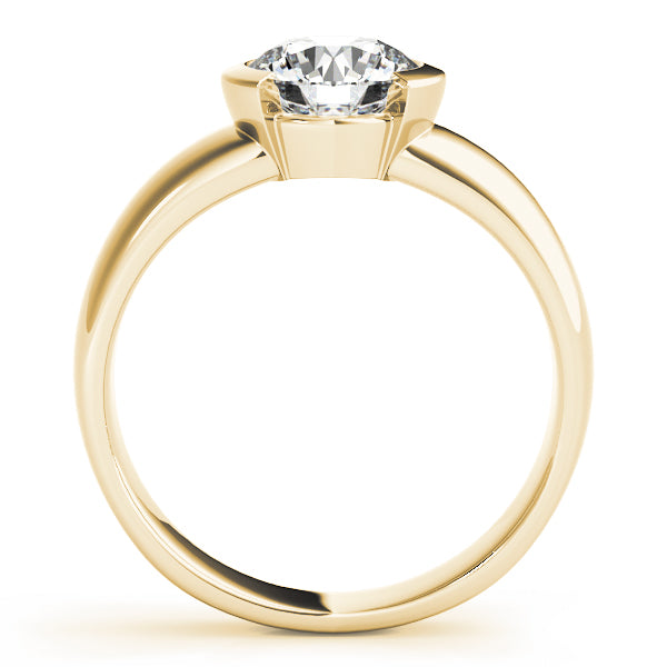 14K Yellow Gold 1ct Diamond Solitaire Engagement Ring