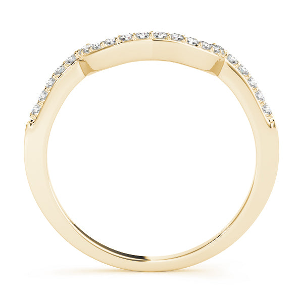 14K Yellow Gold Diamond Wedding Ring