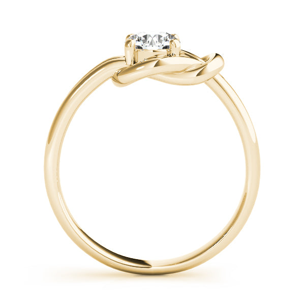 1CT Lab Diamond 18K Yellow Gold Love Knot Ring