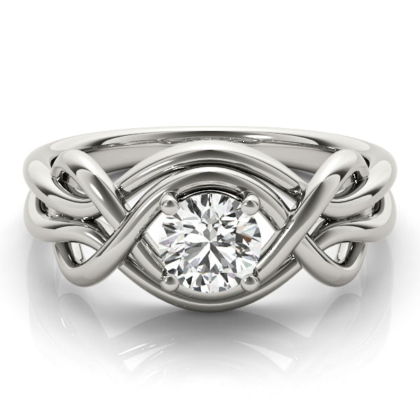 0.5 CT Lab Diamond Love Knot Ring
