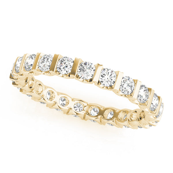 18K Yellow Gold 1 CT Diamond Wedding Band
