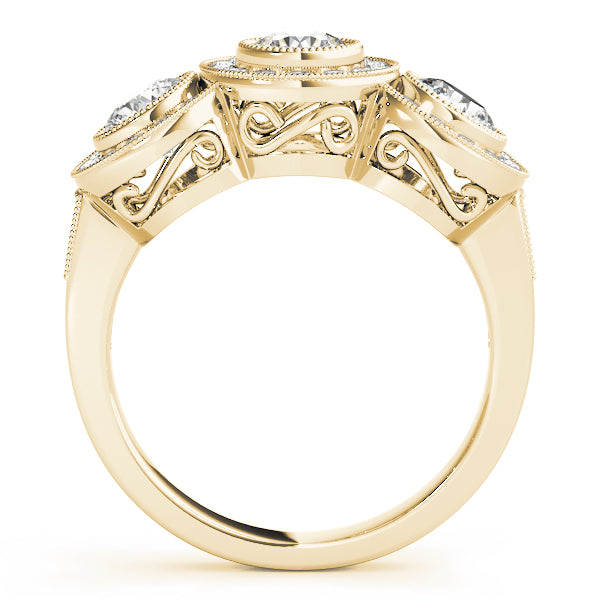 14K Yellow Gold 1.05 ctw Round Diamond Engagement Ring