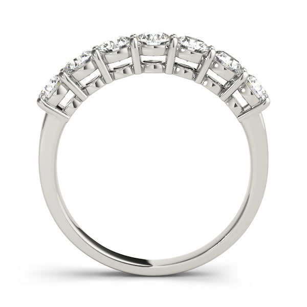 7-Stone Round Diamond Wedding Band