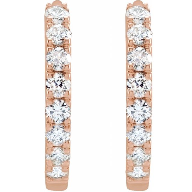 Lab-Grown Diamond Hoop Earrings