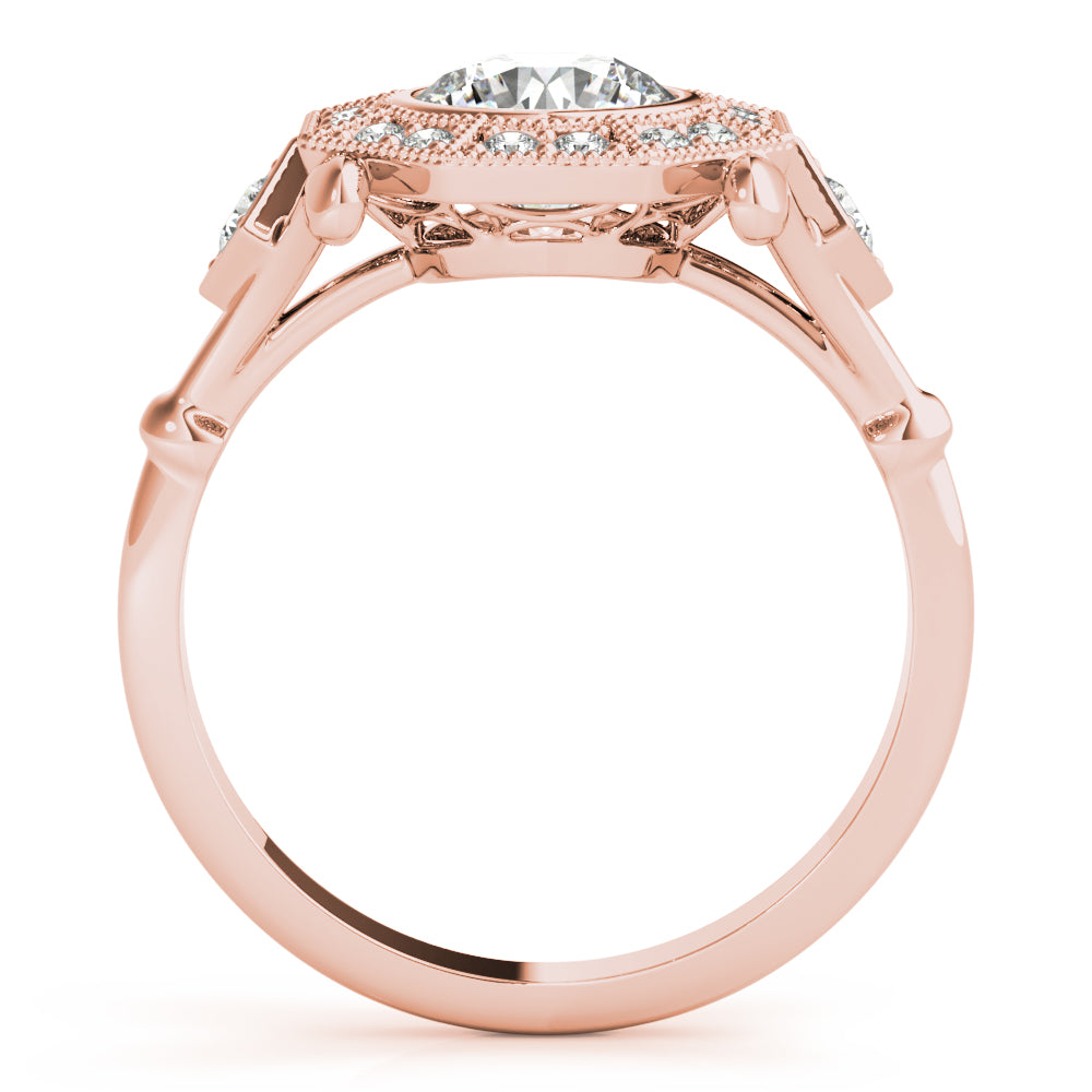 14K Rose Gold 1.33ctw Round Diamond Engagement Ring