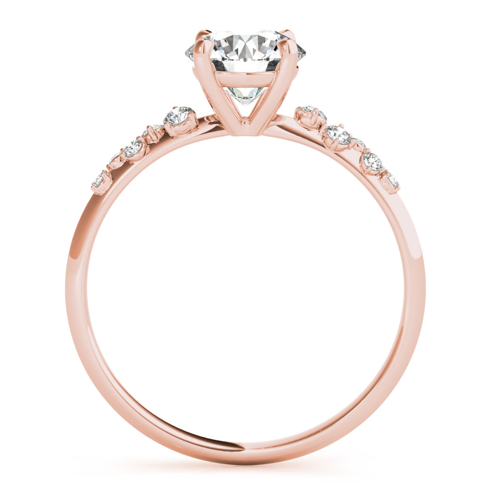 14K Rose Gold 1ct Diamond Engagement Ring