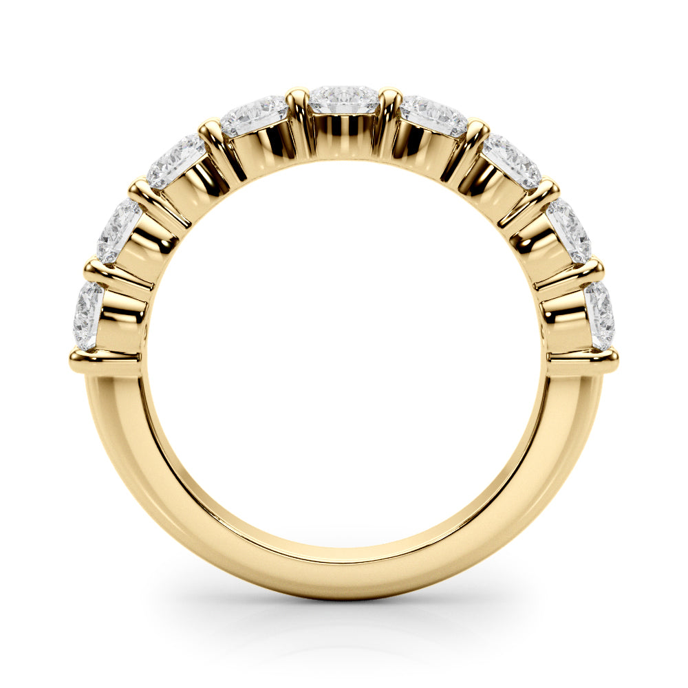14K Yellow Gold 9-Stone Lab Diamond Ring