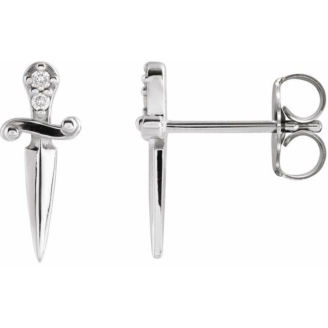 Accented Dagger Earrings