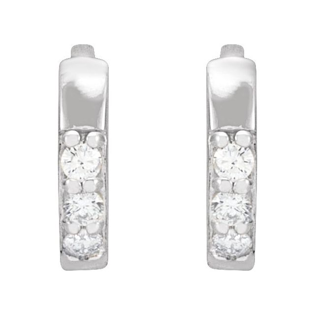 Accented Huggie Earrings