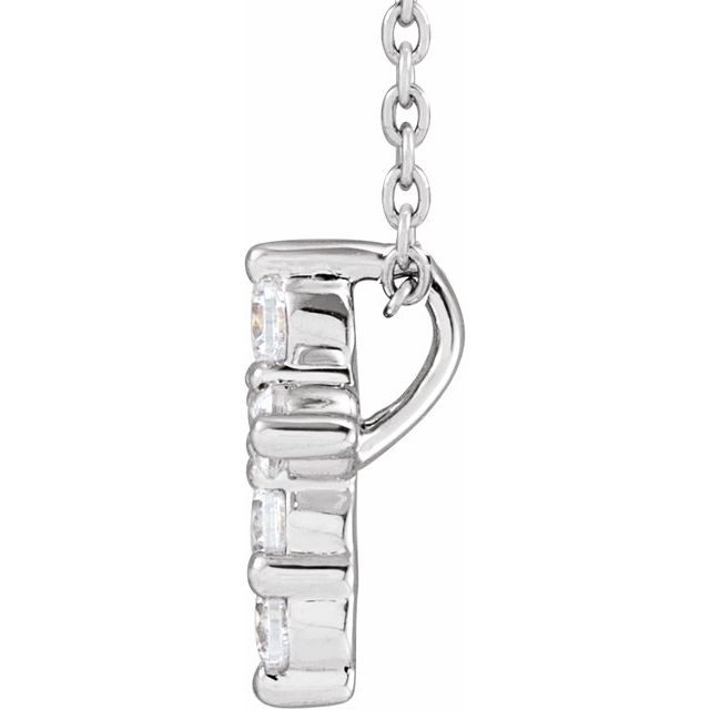 Lab-Grown Diamond Cross Necklace