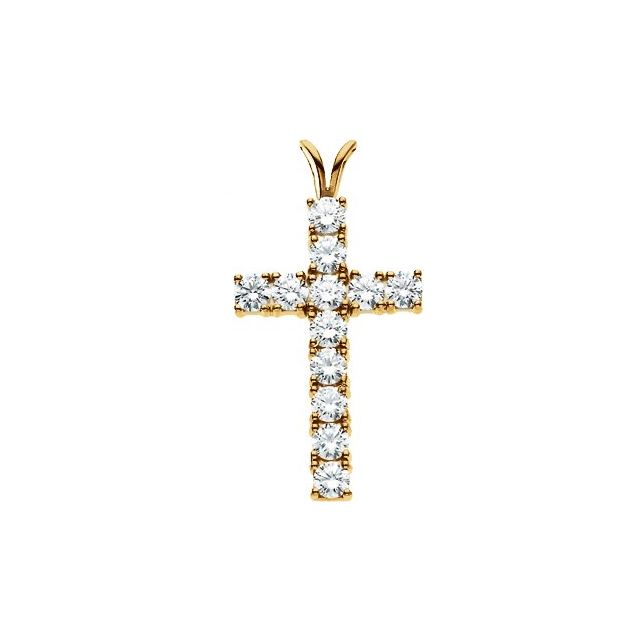 Accented Cross Pendant