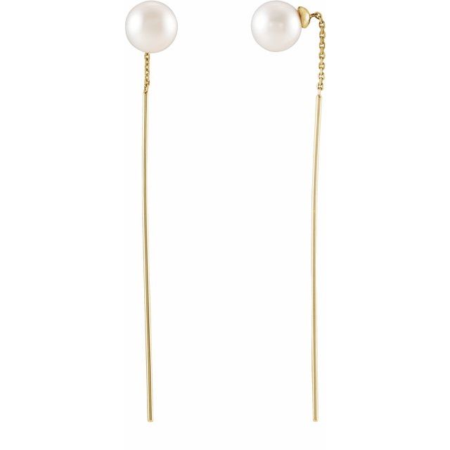 Pearl Threader Earrings