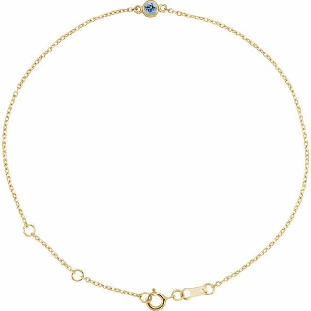 Bezel-Set Link Bracelet