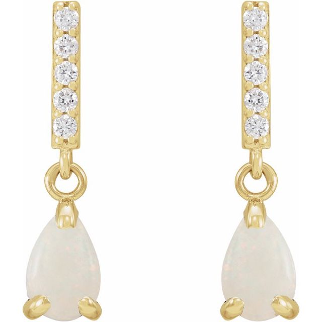 Accented Cabochon Earrings