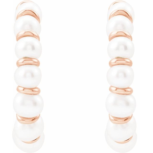 Pearl Hoop Earrings