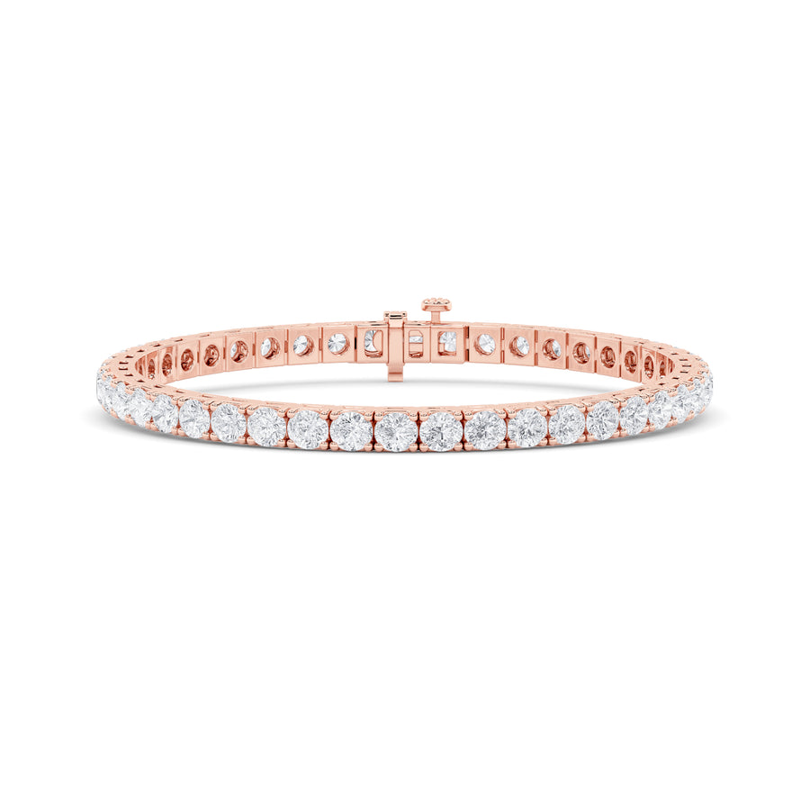 14K Rose Gold 10.25ctw Lab Diamond Tennis Bracelet