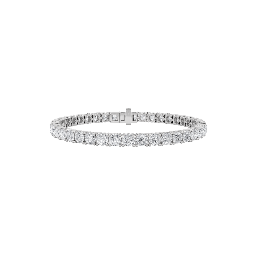 14K White Gold Lab Diamond Bracelet 12ctw F+VS+