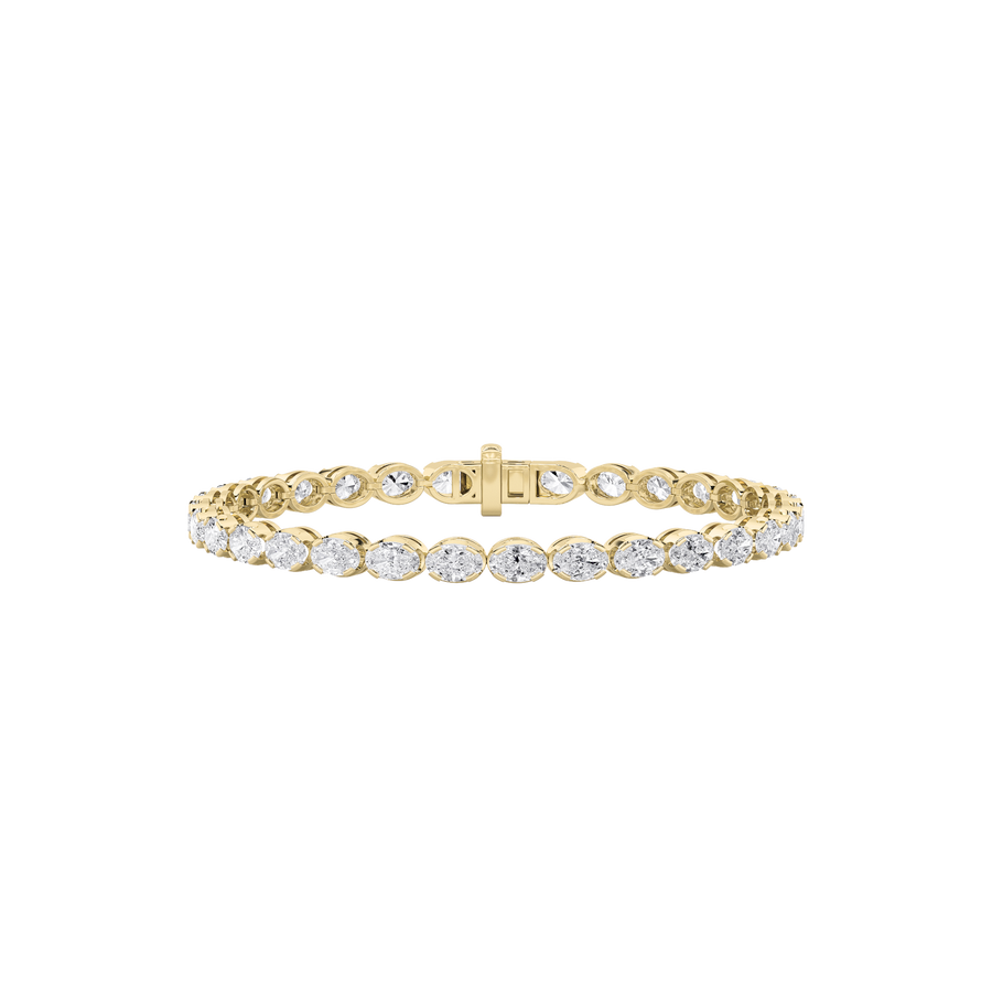 14K Yellow Gold 10.33ctw Lab Diamond Tennis Bracelet