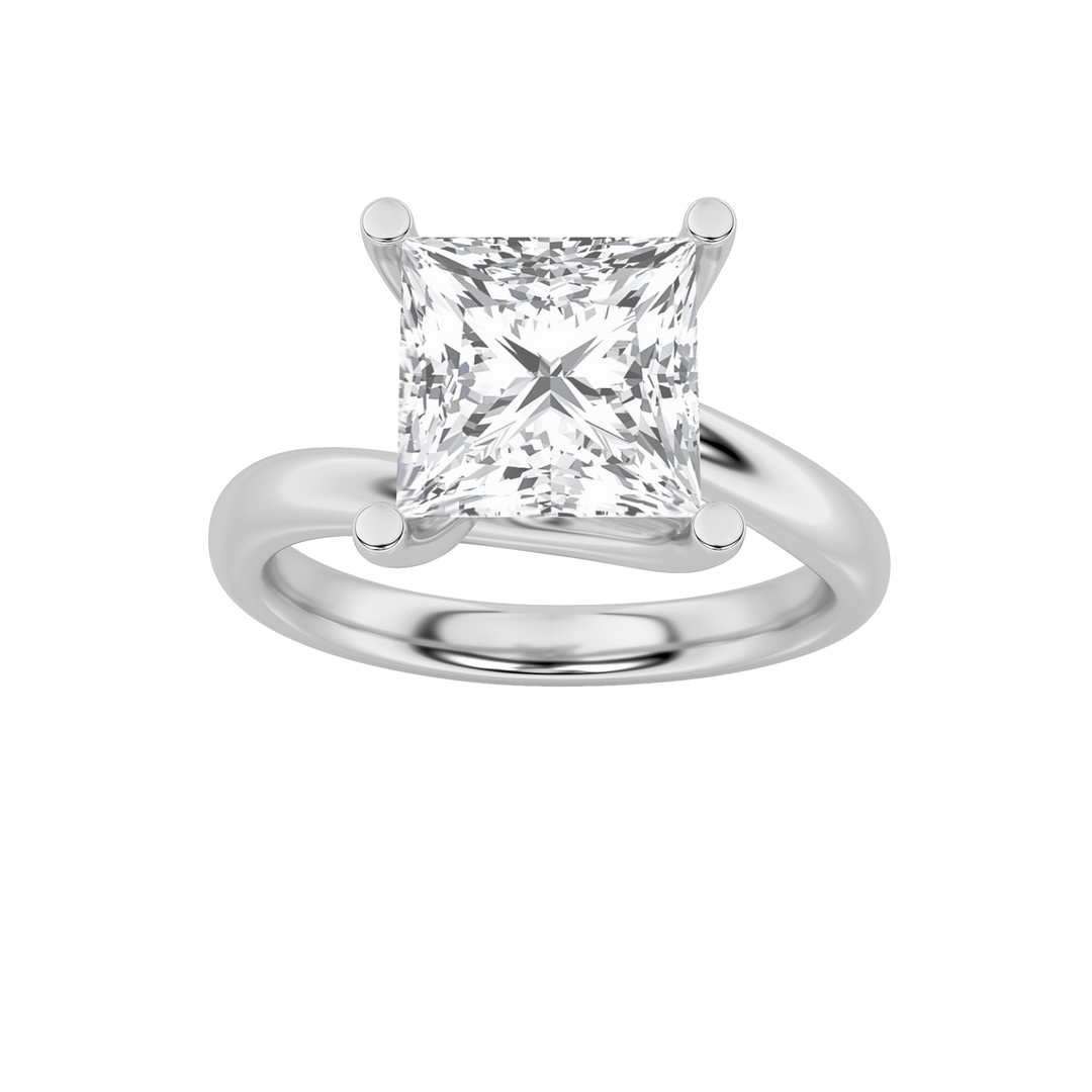 14K White Gold 2ct F+ VS+ Lab Diamond Ring Sz7