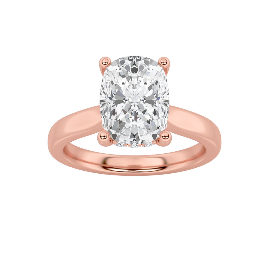 14K Rose Gold 2ctw Lab Diamond Solitaire Ring Sz7