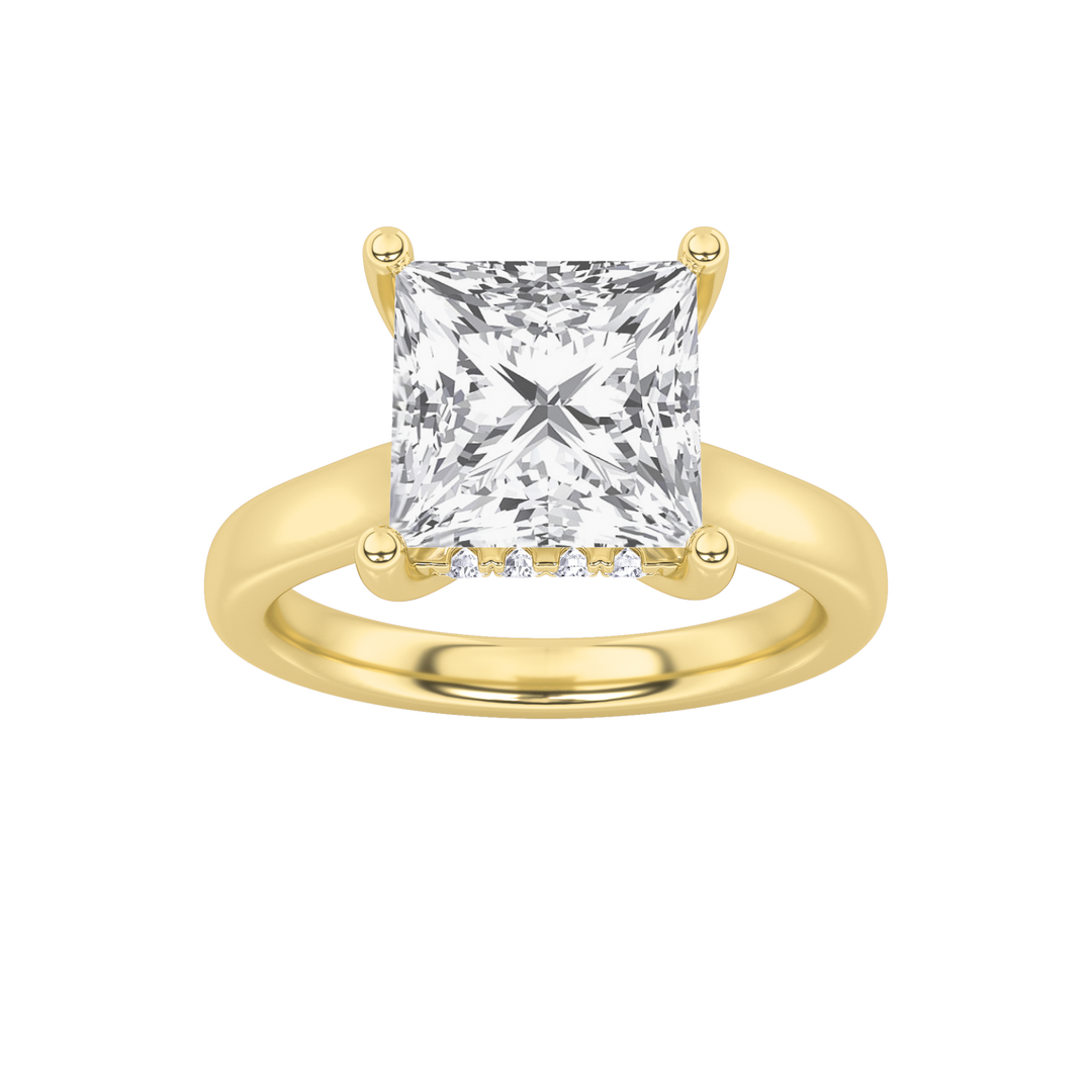 14K Yellow Gold 1ctw Lab Diamond Solitaire Ring Sz7