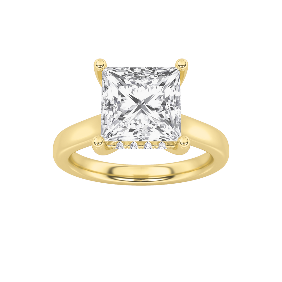 14K Yellow Gold 1ctw Lab Diamond Solitaire Ring Sz7