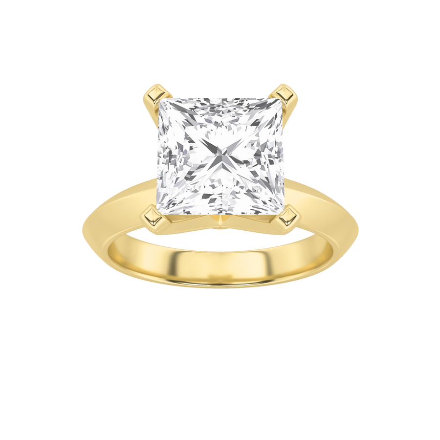 14K Yellow Gold 3ctw Lab Diamond Ring Sz7