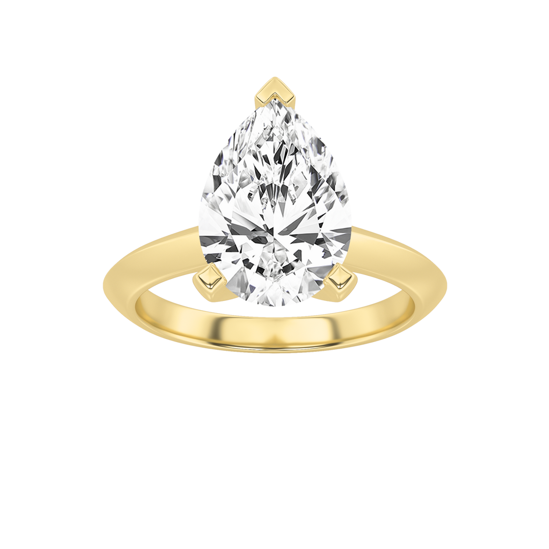 14K Yellow Gold 2ctw Lab Diamond Solitaire Ring Sz7