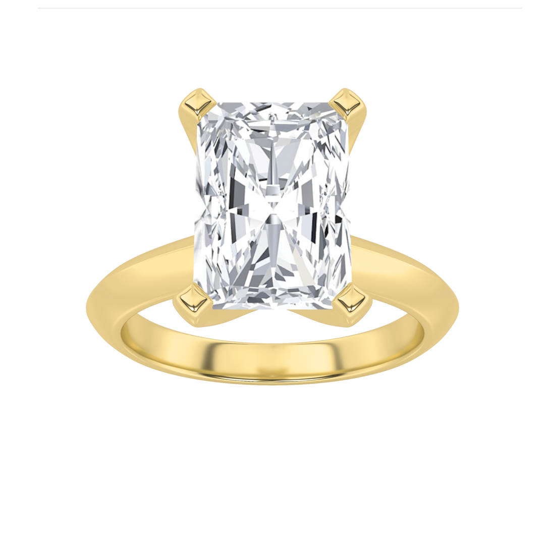 14K Yellow Gold 3ctw Lab Diamond Ring Sz7