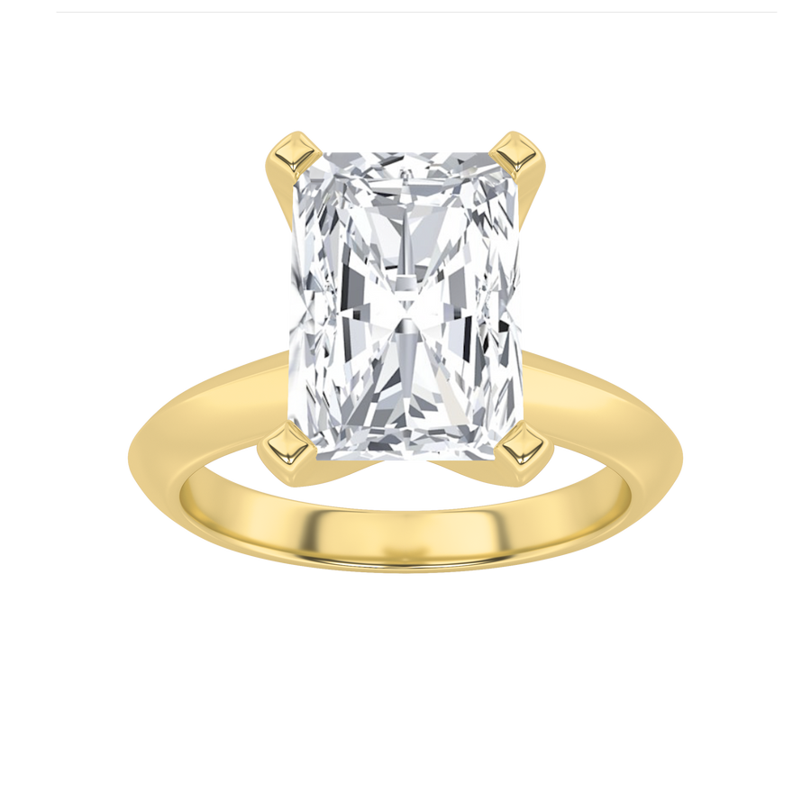14K Yellow Gold 3ctw Lab Diamond Ring Sz7