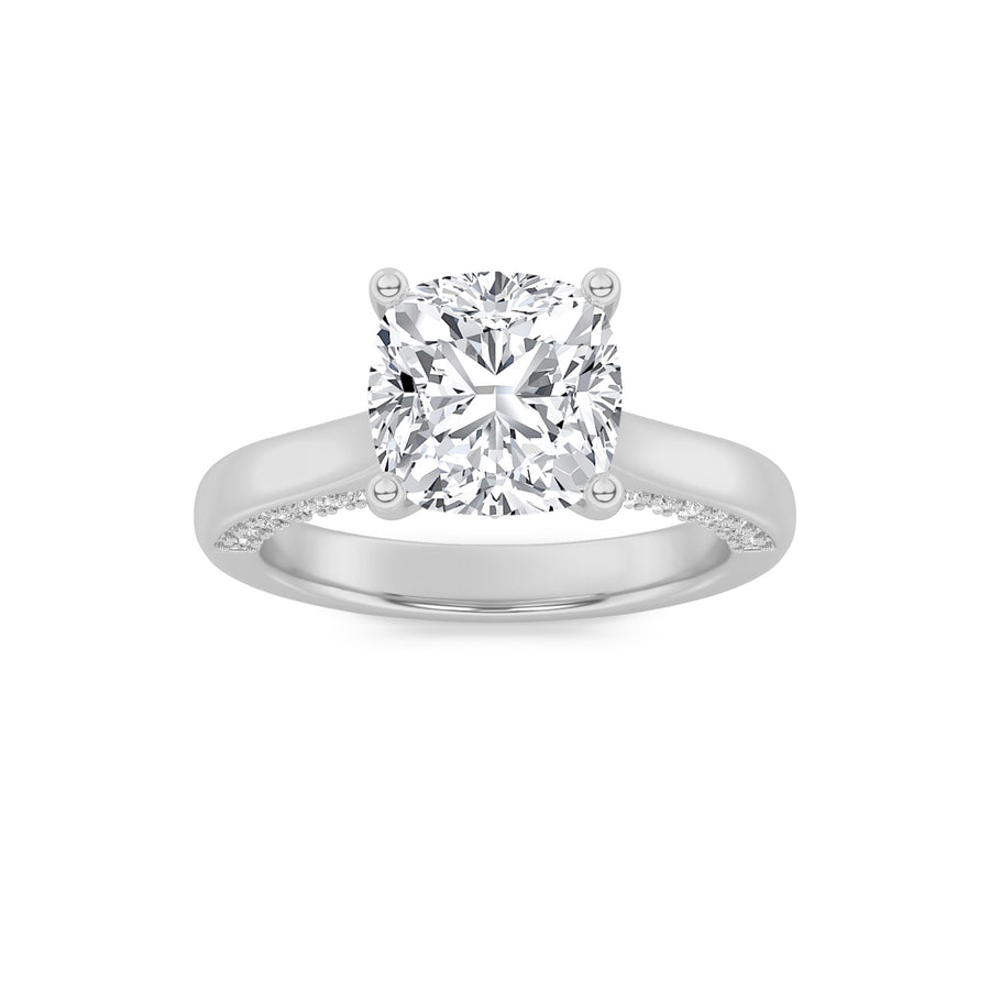 14K White Gold 2.2ctw Lab Diamond Ring Sz 7