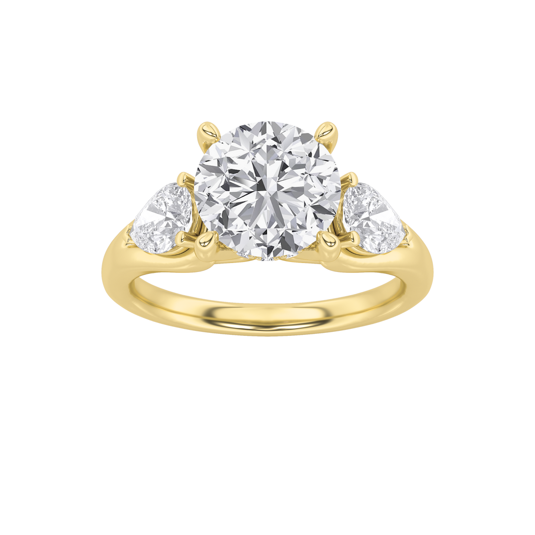 14K Yellow Gold 2ctw Lab Diamond Ring Sz7