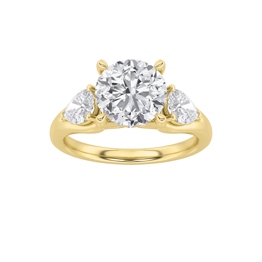 14K Yellow Gold 2ctw Lab Diamond Ring Sz7