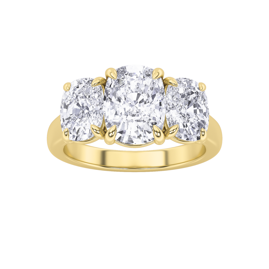 14K White Gold 4ctw Lab Diamond Engagement Ring Sz7