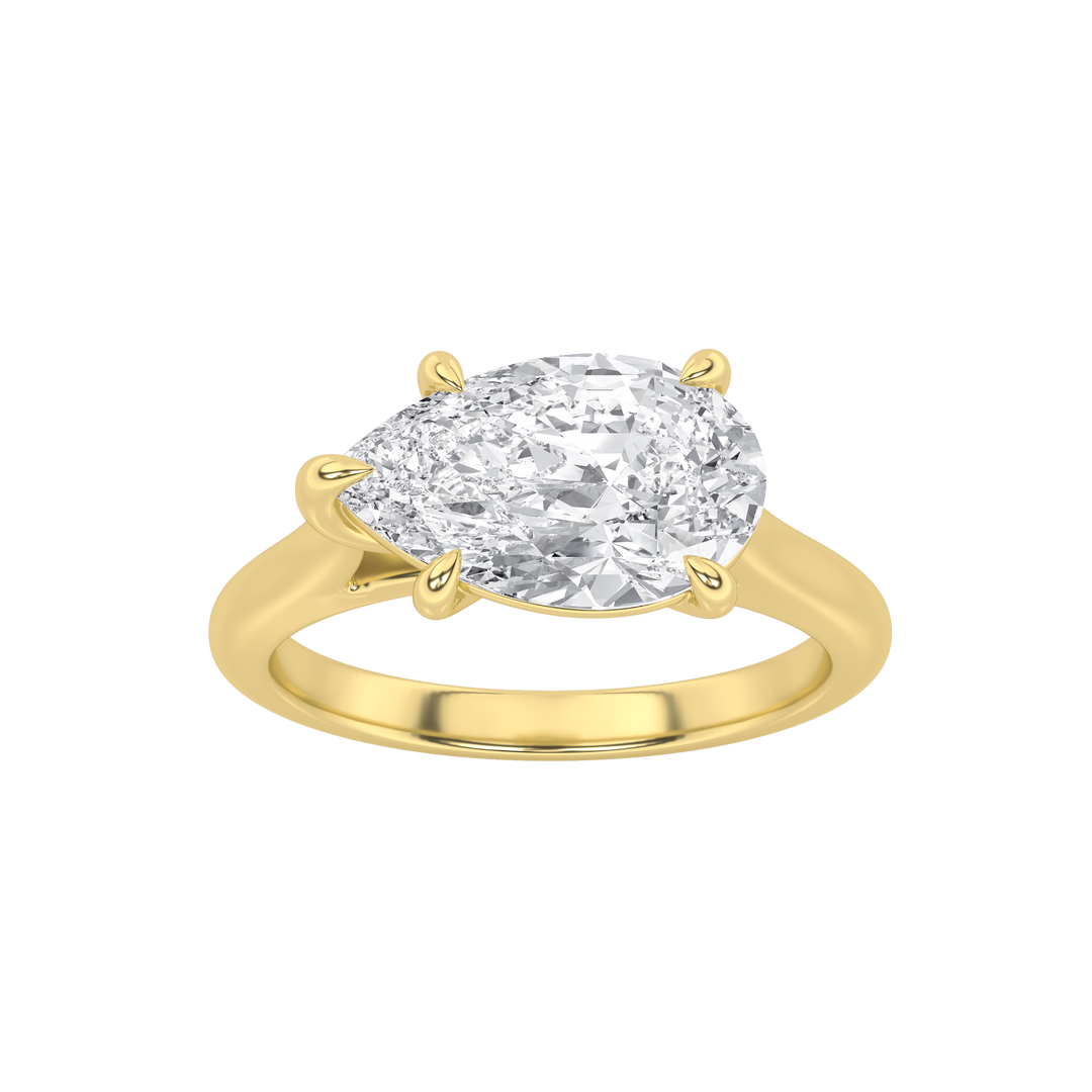 14K Yellow Gold 2ctw Lab Diamond Solitaire Ring Sz7