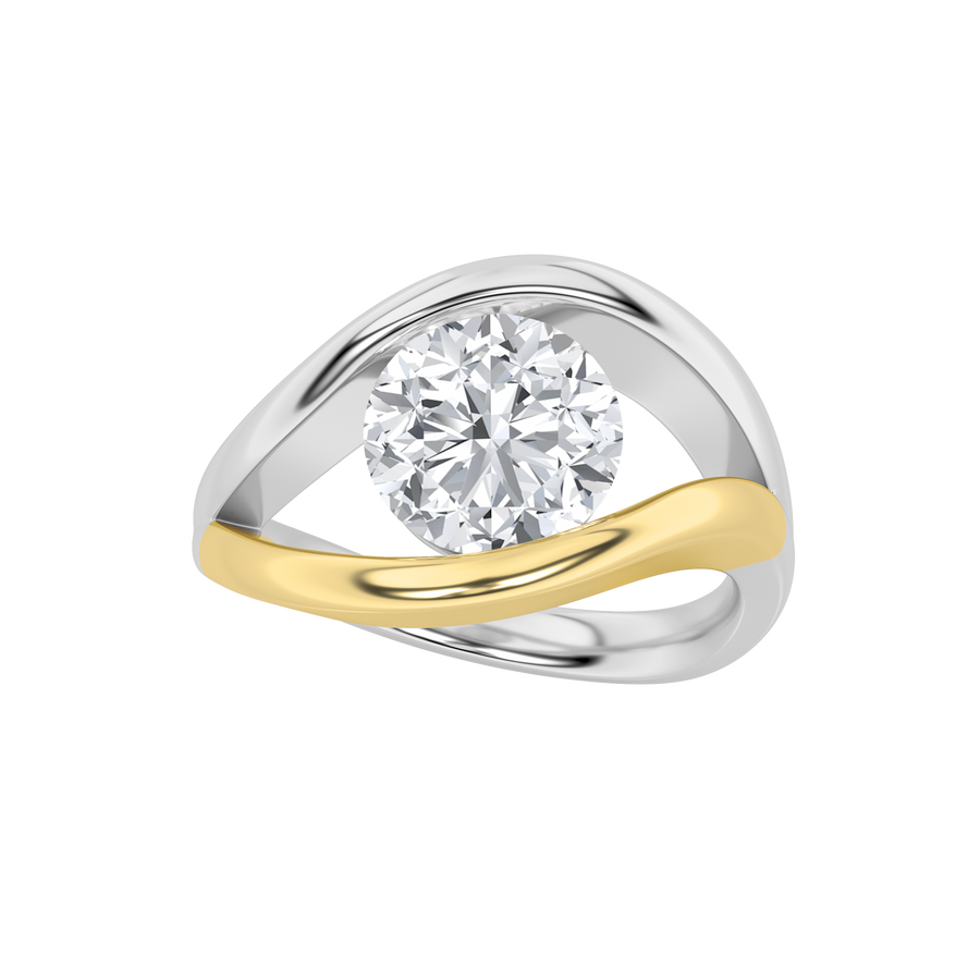 14K Yellow Gold 2ctw Lab Diamond Solitaire Ring Sz7