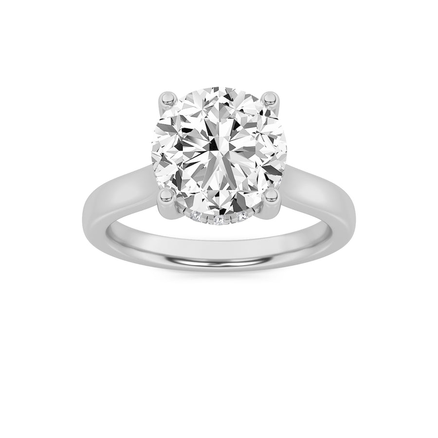 14K White Gold 1ct F/VS Lab Diamond Solitaire Ring