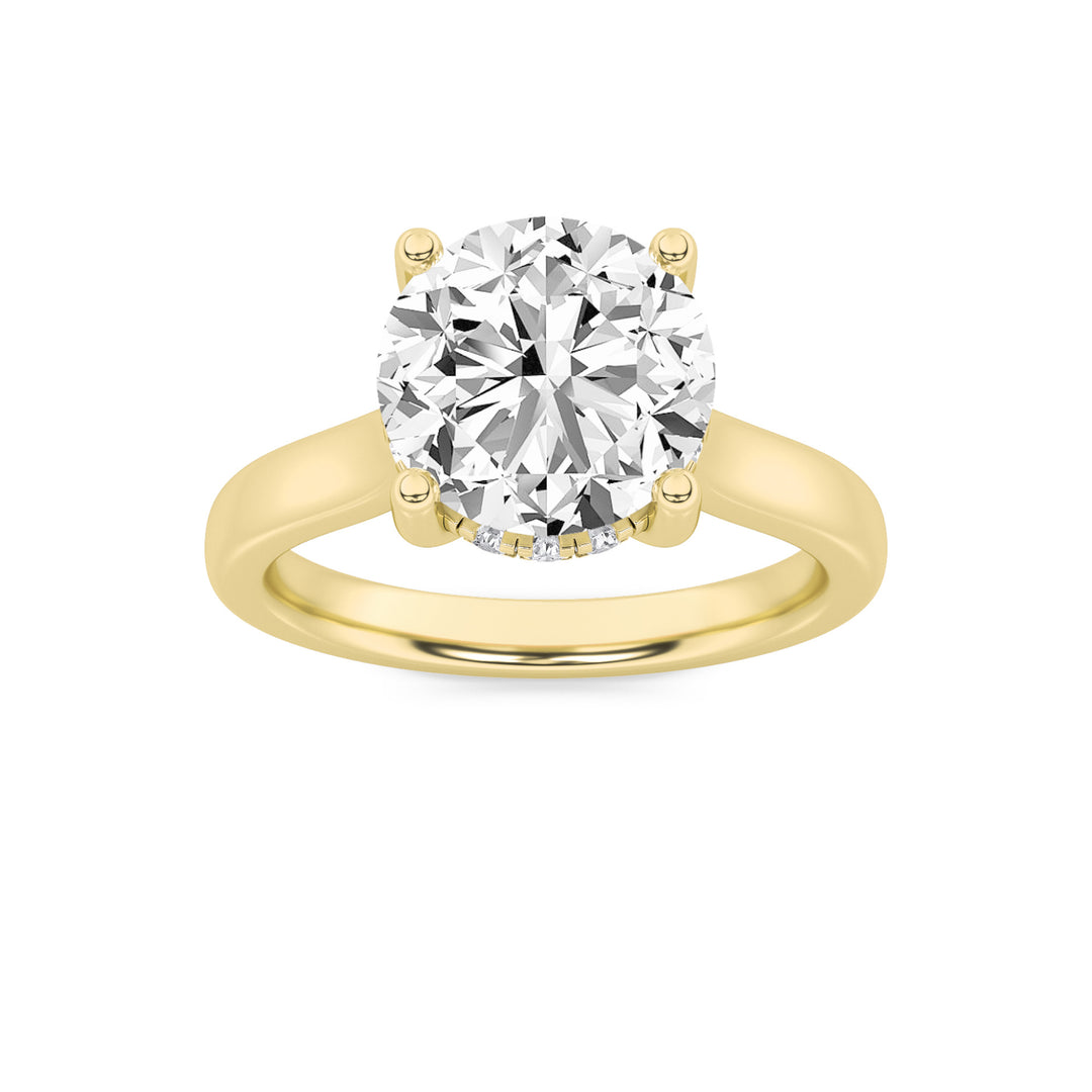 14K Yellow Gold 2ct F+ VS+ Lab Diamond Solitaire Ring