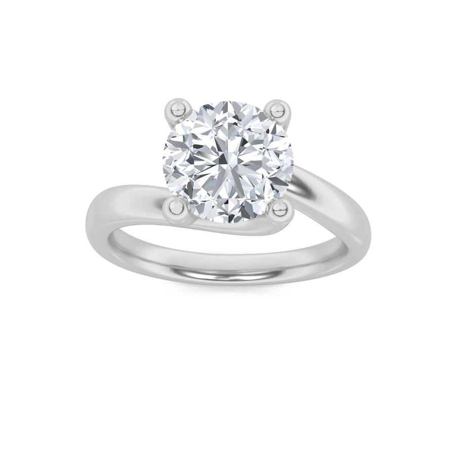 14K White Gold 1.5ct Lab Diamond Ring Sz7