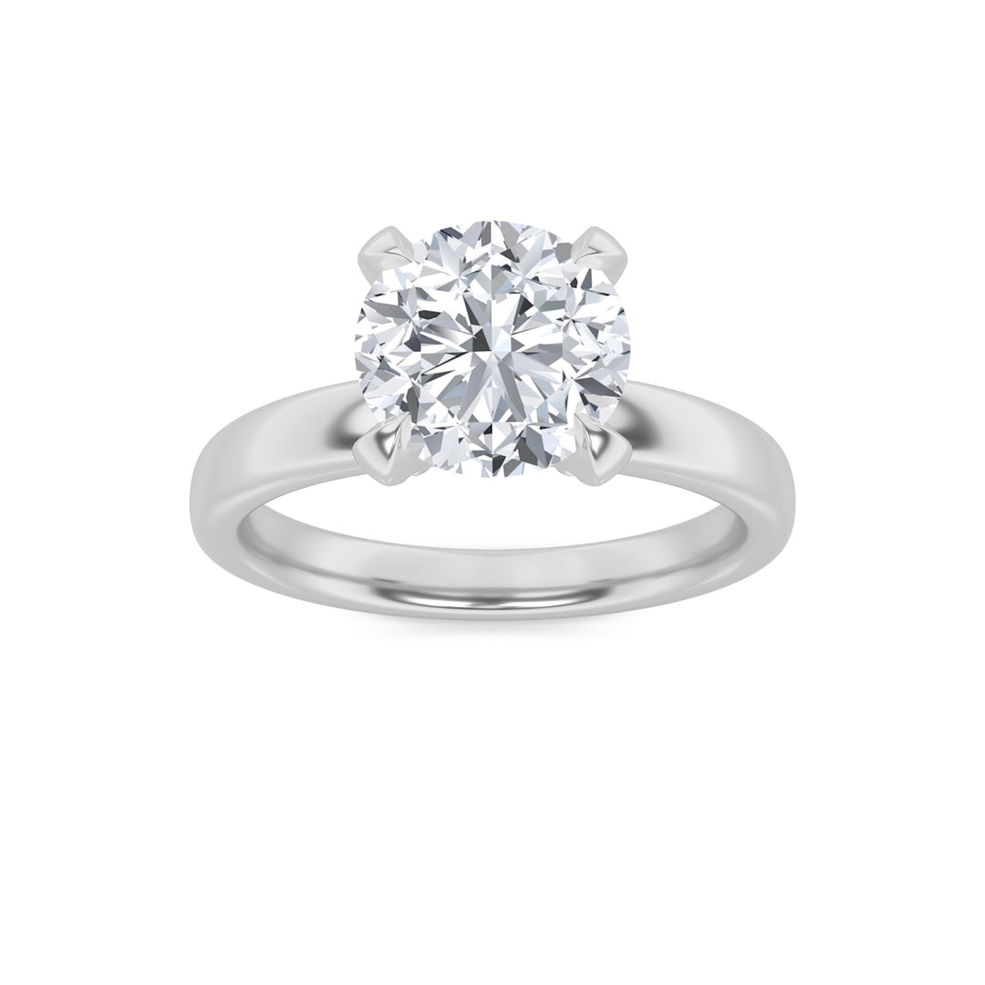 14K White Gold 2ct F-VS Lab Diamond Solitaire Ring