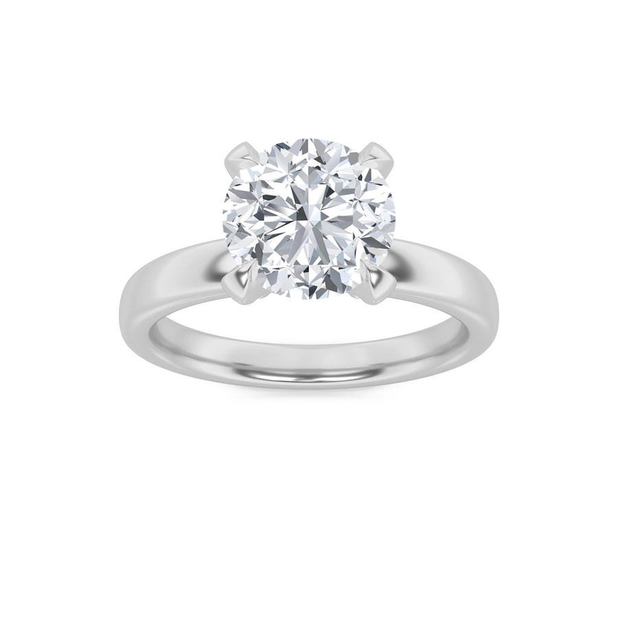 14K White Gold 2ct F-VS Lab Diamond Solitaire Ring