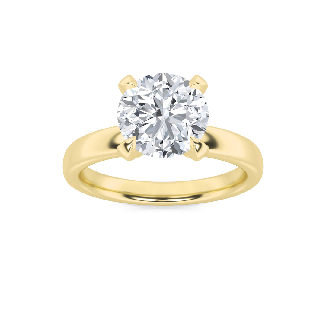 14K Yellow Gold 2ctw Lab Diamond Solitaire Ring Sz 7