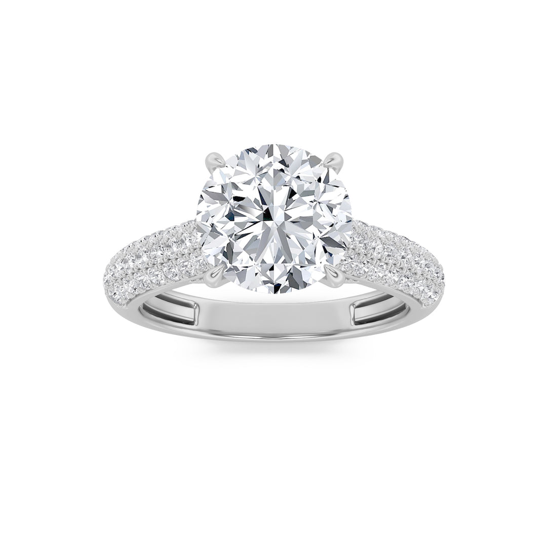 14K White Gold 1.5ctw Lab Diamond Ring Sz 7