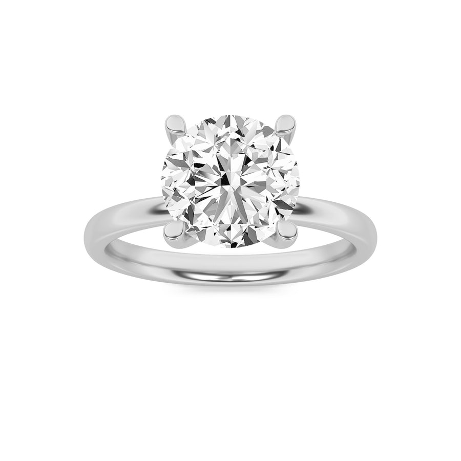 14K White Gold 2ct Lab Diamond Solitaire Ring