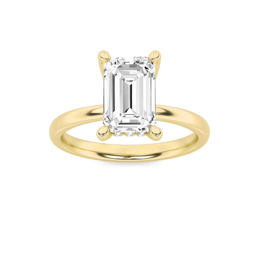 Timeless 14K Yellow Gold 2ct Lab Diamond Statement Ring