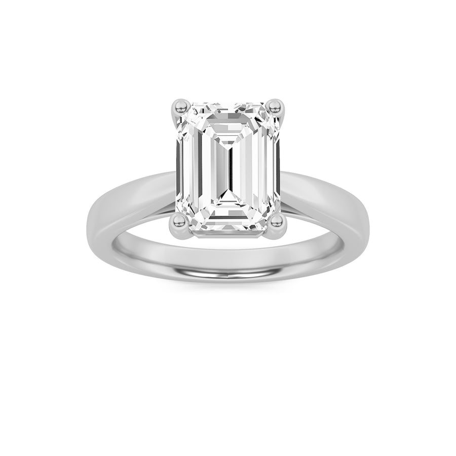 14K White Gold 2ct Lab Diamond Ring, F Color VS+ (Size 7)